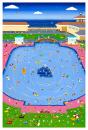 Paddling Pool. Paper size 86cm x 61cm.